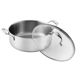 Casserole Lumia Tri-Ply 2,5mm Acier 18/10 Couvercle Tous Feux