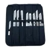 Sac coutellerie 9 pièces acier inox lame 26cm rangement nylon
