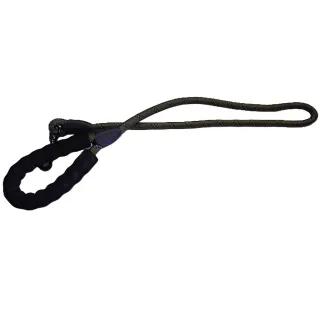 Longe réfléchissante nylon kaki 120x1,2cm pour chien
