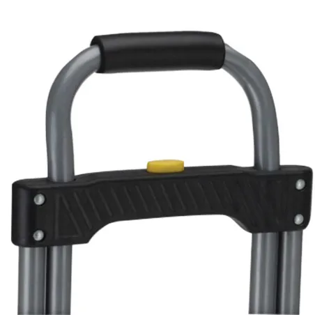 Chariot pliable acier 60kg 80x385x710mm plaque 386x240mm