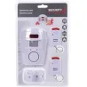 Alarme détecteur 125x90x70mm + 2 télécommandes - 4 piles AA