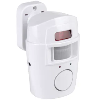 Alarme détecteur 125x90x70mm + 2 télécommandes - 4 piles AA