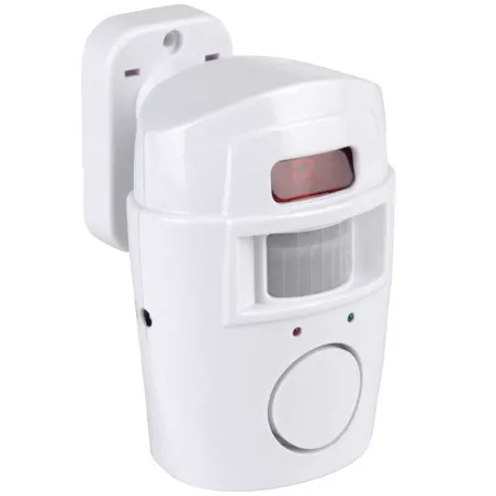 Alarme détecteur 125x90x70mm + 2 télécommandes - 4 piles AA