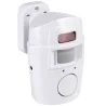 Alarme détecteur 125x90x70mm + 2 télécommandes - 4 piles AA