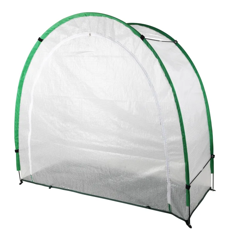 Serre demi-lune 200x80x170cm housse PE 130g/m² fond 110g Serre demi-lune 200x80x170cm housse PE 130g/m² fond 110g