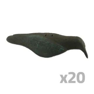 Lot de 20 Appelants Corbeau coquille