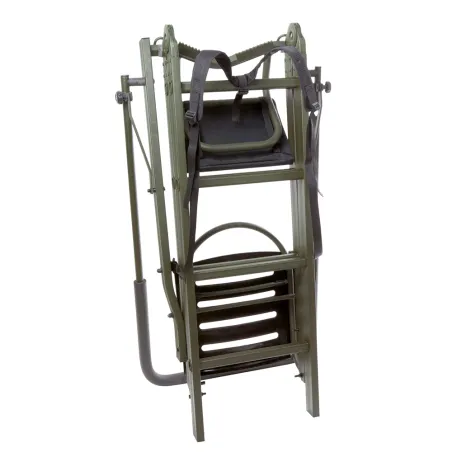 Lot de 5 Échelles pliables 2,50m hauteur d'assise aluminium portables