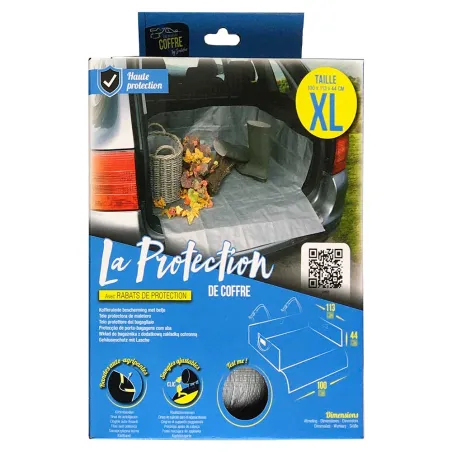 Bâche de coffre avec bandes auto-agrippantes et rabats protection