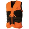 Gilet Treeland orange déperlant 20 cartouchières polyester coton