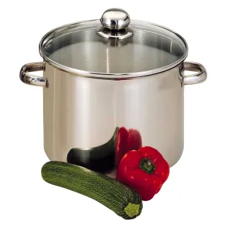 Casserole acier inoxydable avec couvercle tous feux