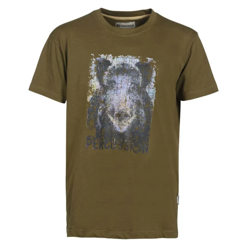 T-shirt Percussion Sanglier 100% Coton 180g/m² Col Rond T-shirt Percussion Sanglier 100% Coton 180g/m² Col Rond