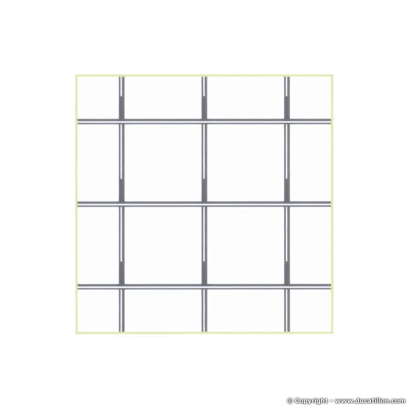 Damier galvanisé soudé maille 50X50mm fil 2mm hauteur 1,75m