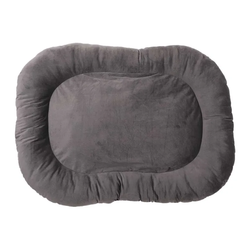 Coussin Velvet Antidérapant Gris 90x65x12cm