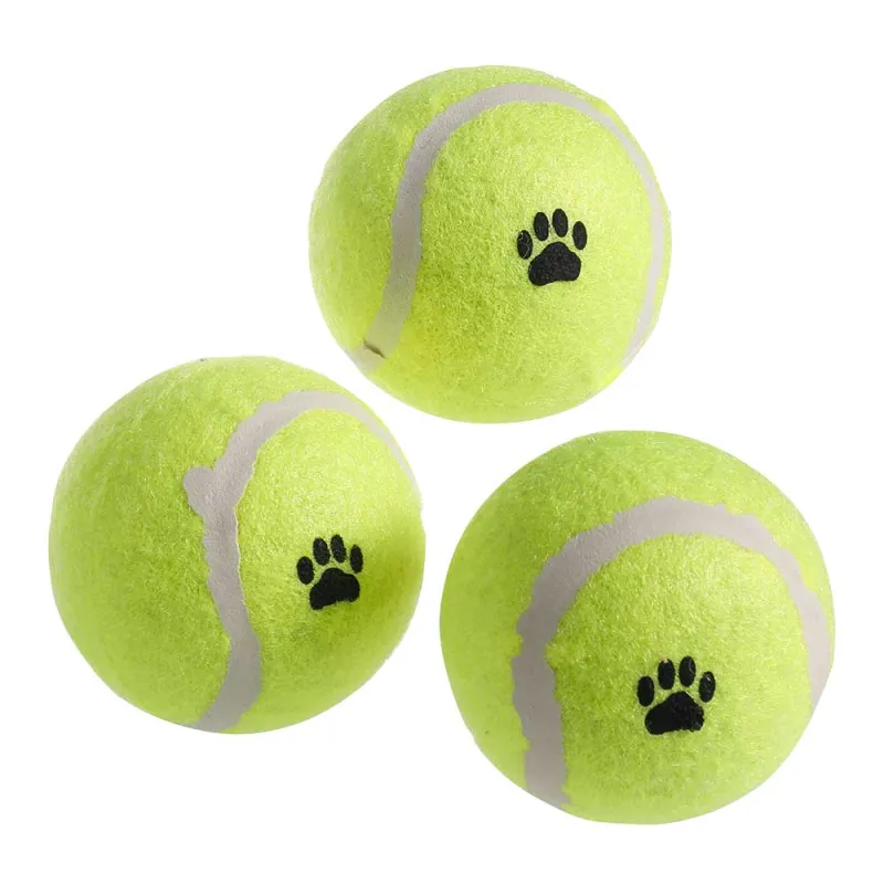 3 balles tennis Ø 6,25 cm en filet 3 balles tennis Ø 6,25 cm en filet