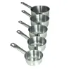 Casserole acier inoxydable / 5 tailles 12 à 20 cm Casserole acier inoxydable / 5 tailles 12 à 20 cm