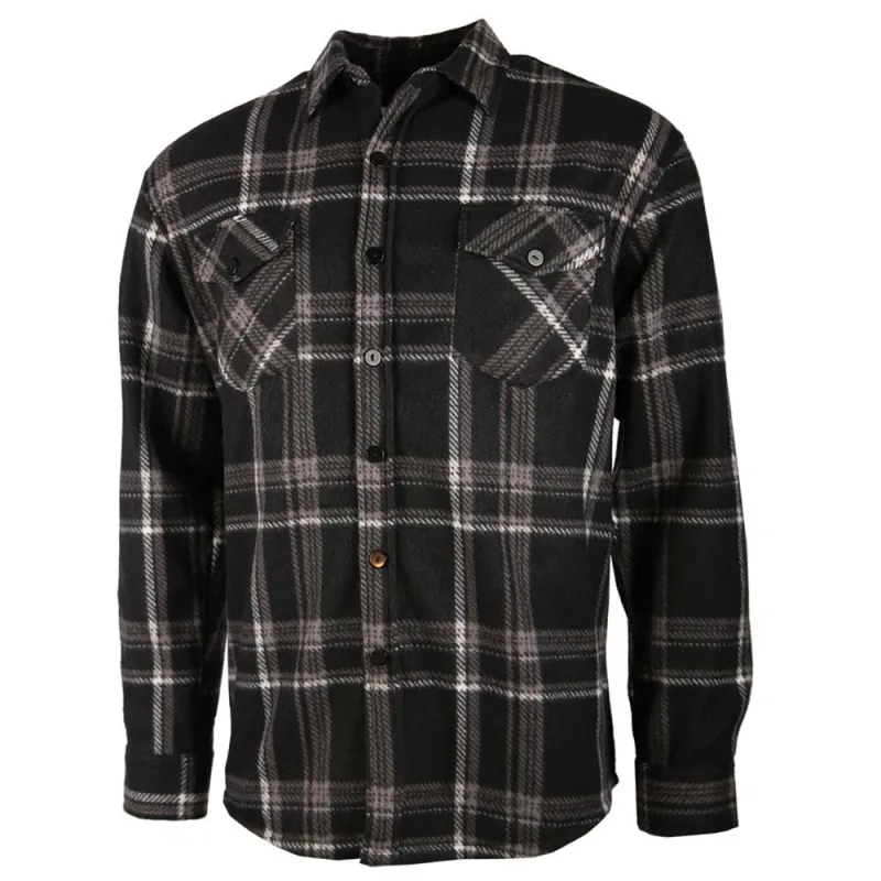 Chemise chaude homme à carreaux grise Treeland Chemise chaude homme à carreaux grise Treeland