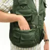 Gilet de pêche premium 12 poches intérieur écossais Gilet de pêche premium 12 poches intérieur écossais