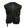Gilet de pêche premium 12 poches intérieur écossais Gilet de pêche premium 12 poches intérieur écossais