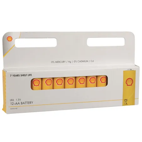 12 Piles alcalines AA faible auto-décharge 1,5V