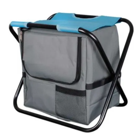 Chaise pliante sac isotherme fermeture zippée 21L assise 29x29cm Chaise pliante sac isotherme fermeture zippée 21L assise 29x29cm