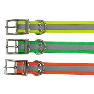 Collier fluo BIOGOLD REFLECTIVE 3 couleurs 3 tailles