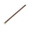 Collier chien cuir riveté simple 2,5 X 45 cm marron