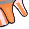 Gilet orange fluo bande réfléchissantes pour chien 3 tailles