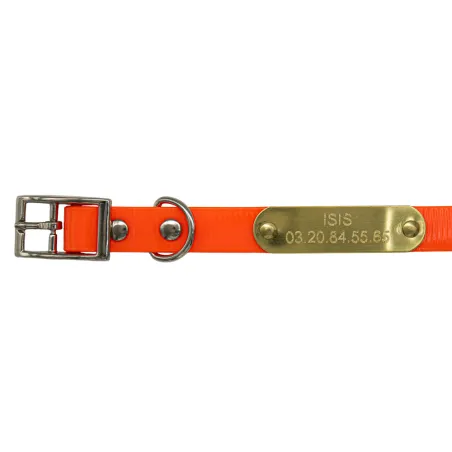 Collier à graver sur plaque BIOGOLD petit chien et chiot 11 couleurs 
