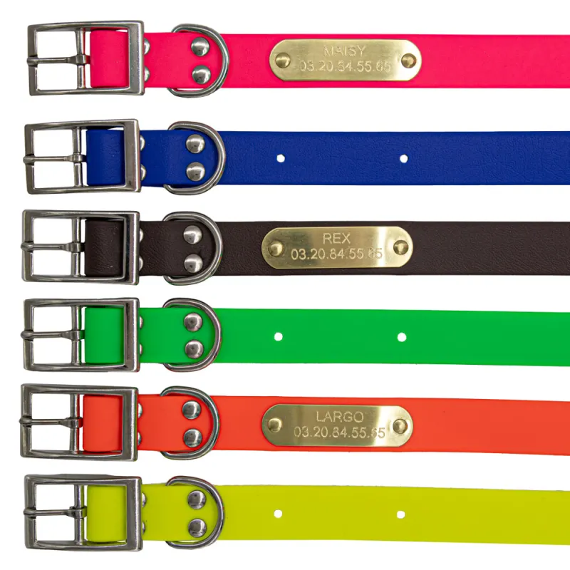 Colliers à graver sur plaque BETA 60X2,5 cm 6 couleurs Ajustable