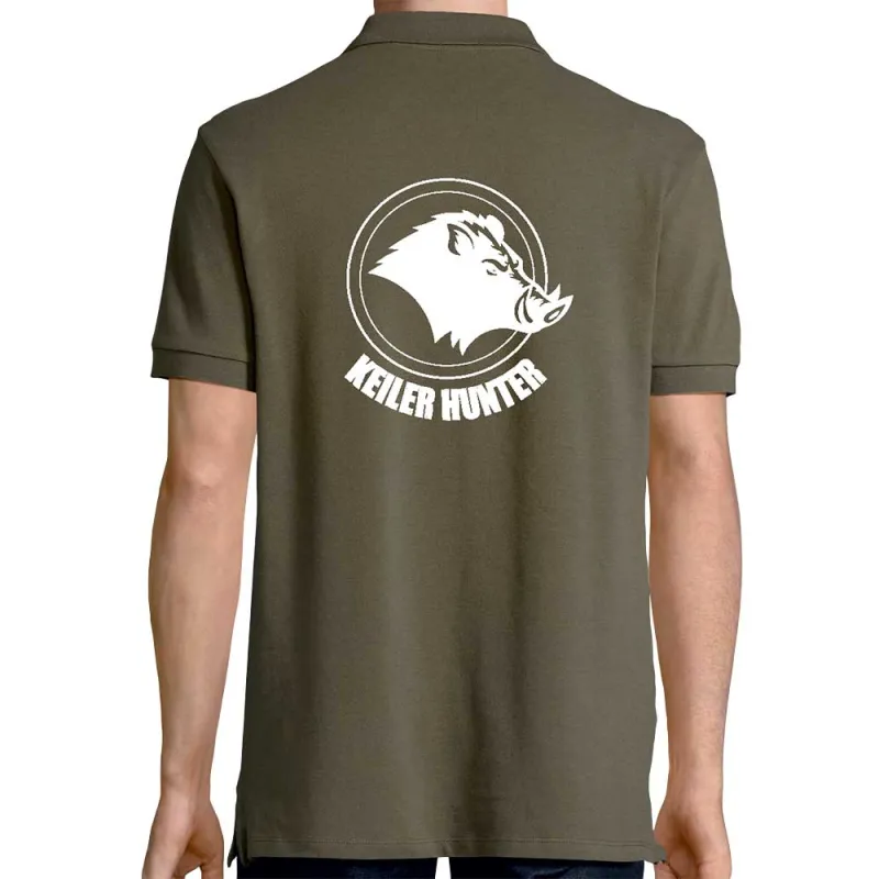 Polo Keiler Hunter kaki logo 2