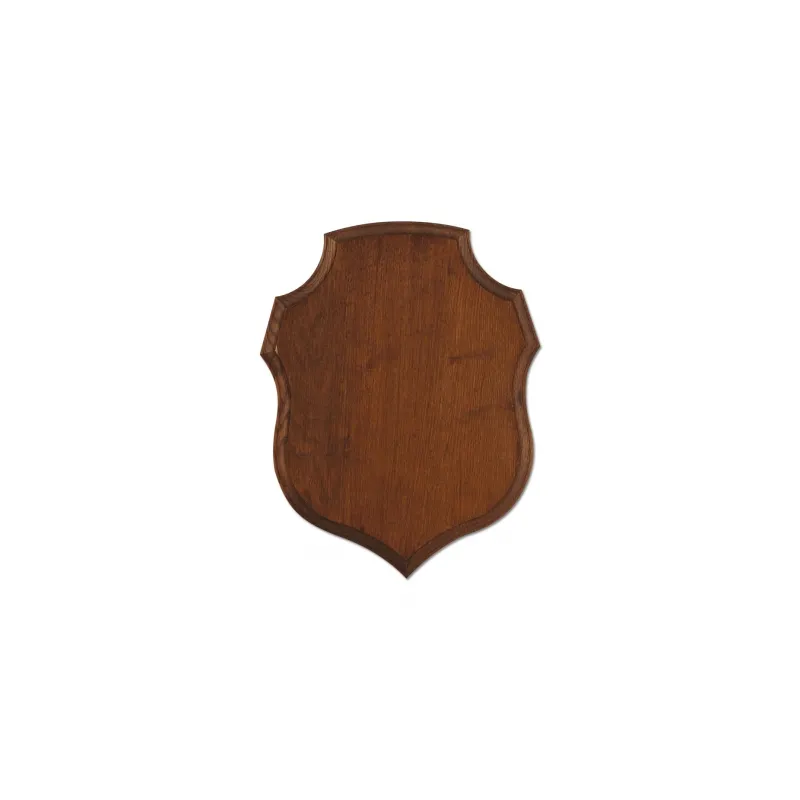 Écusson chasse trophée chêne ciré 2 tailles Écusson chasse trophée chêne ciré 2 tailles