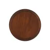 Plateaux Ronds Trophée chasse défense sanglier chêne foncé ciré