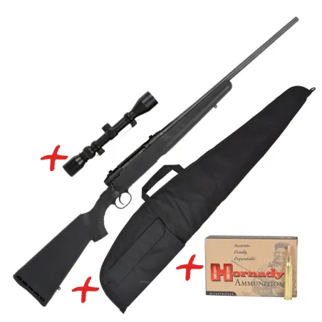 Carabine Filetée Gaucher cal.243 WIN Axis 4 coups 112cm Carabine Filetée Gaucher cal.243 WIN Axis 4 coups 112cm