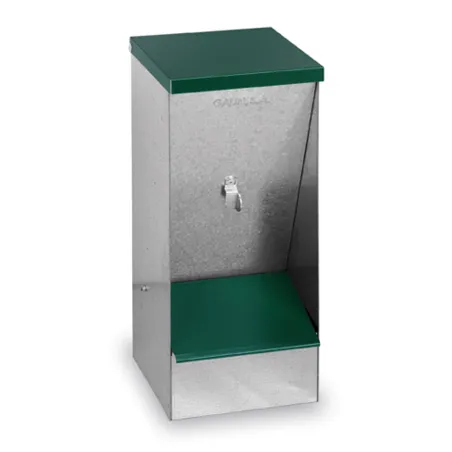 Mangeoires à trémie galvanisées chiens 12 ou 20 kg