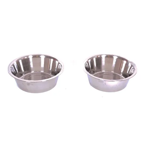 Mangeoire chien sur pied réglable 43 cm + 2 gamelles 2800 ml