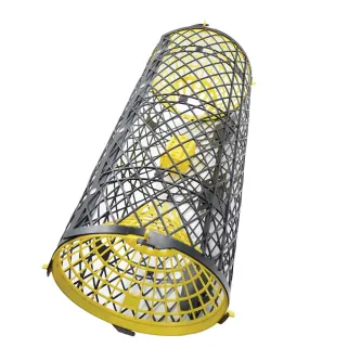Nasse à écrevisses plastifiée 50 cm Diam 30 cm 2 entrées