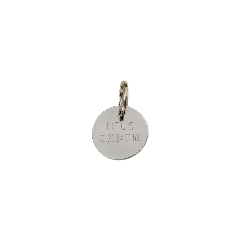Médaille à graver dorée ou nickelée Diamètre. 26 mm