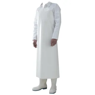 Tablier de boucher blanc 115 x 90 cm 100% polyuréthane