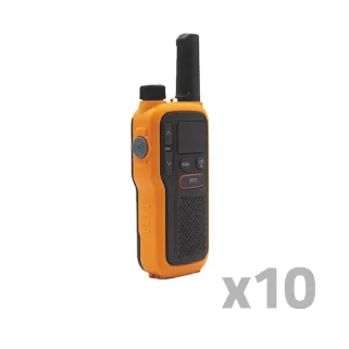 Lot de 10 Talkie-walkie lampe portée 5km rechargeable 18h