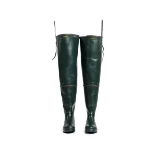 Cuissardes robustes caoutchouc doublé néoprène 3mm vert 39 à 47