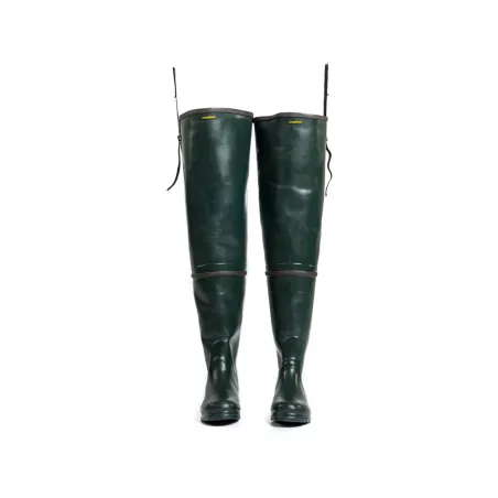 Cuissardes robustes caoutchouc doublé néoprène 3mm vert 39 à 47