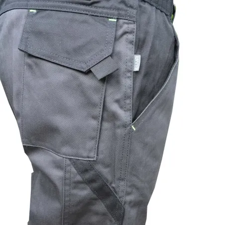 Pantalon Travail multipoches LMA gris et noir T38 à T60 Pantalon Travail multipoches LMA gris et noir T38 à T60