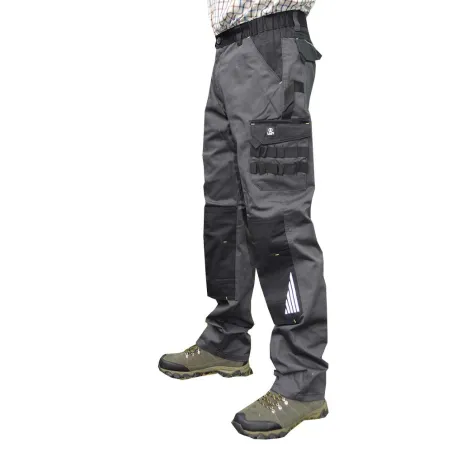 Pantalon Travail multipoches LMA gris et noir T38 à T60 Pantalon Travail multipoches LMA gris et noir T38 à T60