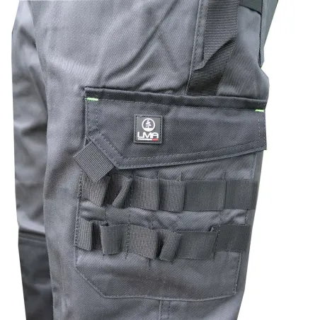 Pantalon Travail multipoches LMA gris et noir T38 à T60 Pantalon Travail multipoches LMA gris et noir T38 à T60