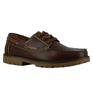Chaussures bateau semelle crantée synthétique marron 40 à 46