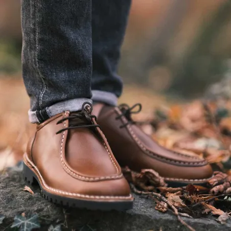 Chaussures Maquignon cuir marron semelle caoutchouc 40 à 46 Chaussures Maquignon cuir marron semelle caoutchouc 40 à 46