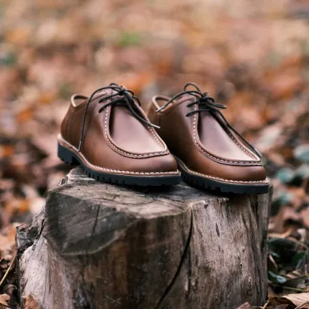 Chaussures Maquignon cuir marron semelle caoutchouc 40 à 46 Chaussures Maquignon cuir marron semelle caoutchouc 40 à 46