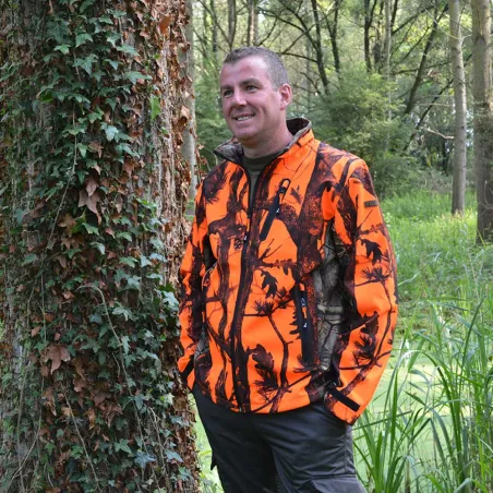 Blouson chasse Percussion Softshell Ghost Camo 4 poches S à 4XL