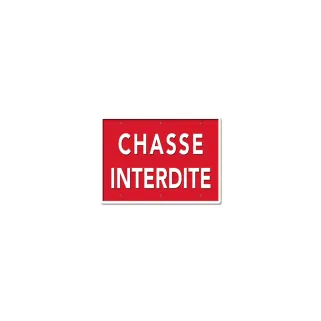 Panneau « Chasse interdite » Akilux 26x20cm unité ou lot de 10