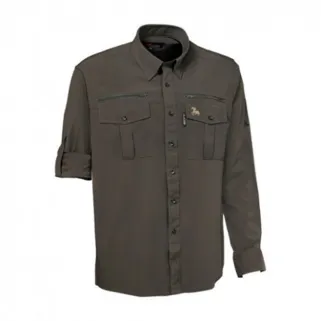 Chemise PROHUNT antitic kaki manches longues stretch 4 poches